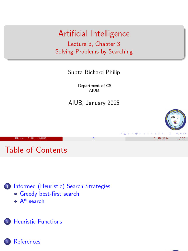 Heuristic Search Strategies in AI | PDF | Mathematical Relations ...
