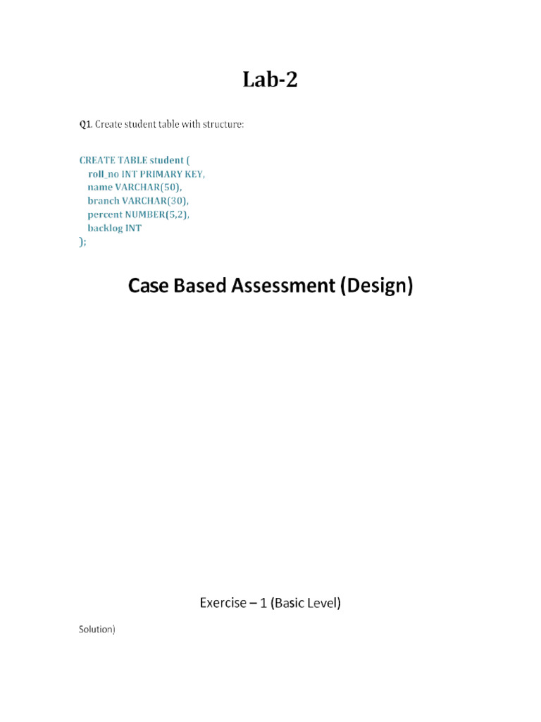 Dbms Lab 2 Ultra | PDF | Mathematics
