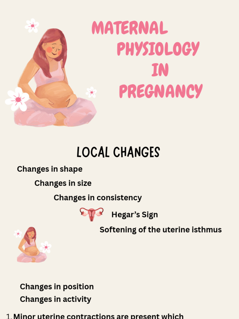 Maternal Physiology Changes in Pregnancy | PDF | Uterus | Pregnancy