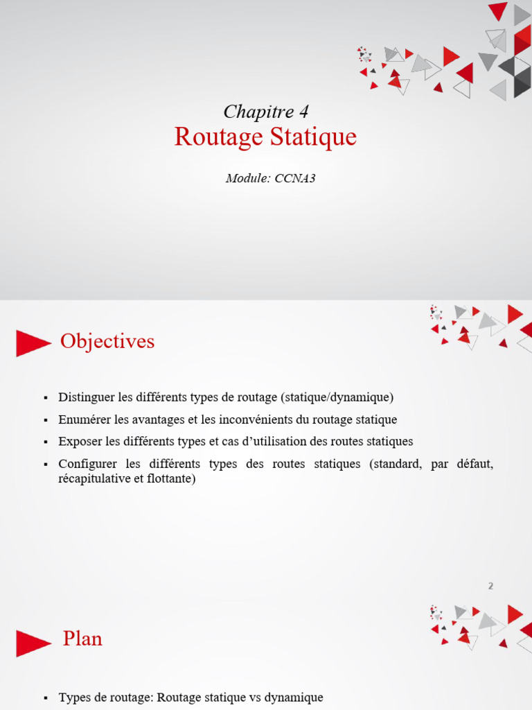 Routage Statique : Types et Configuration | PDF | Routage | Adresse IP