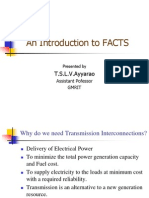 An Introduction To FACTS: T.S.L.V.Ayyarao
