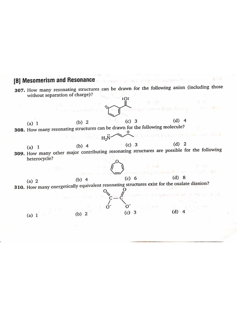 Resonance Questions | PDF