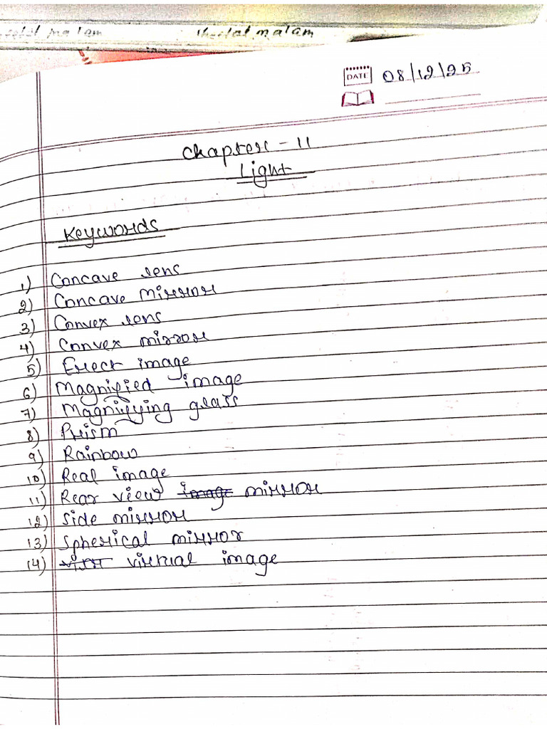 Science Chapter Light | PDF