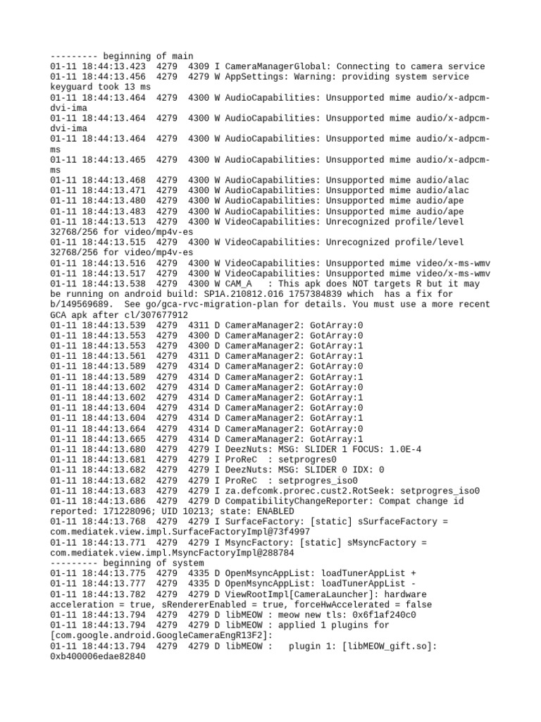 Log Cat 1768146253331 | PDF | Java (Programming Language) | Computer ...