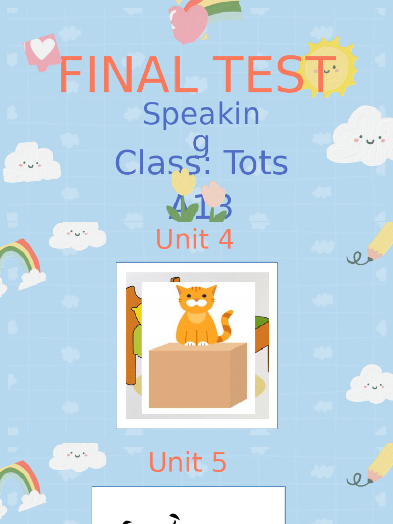 Final Test_TOTSA13_AMANDA 3 | PDF