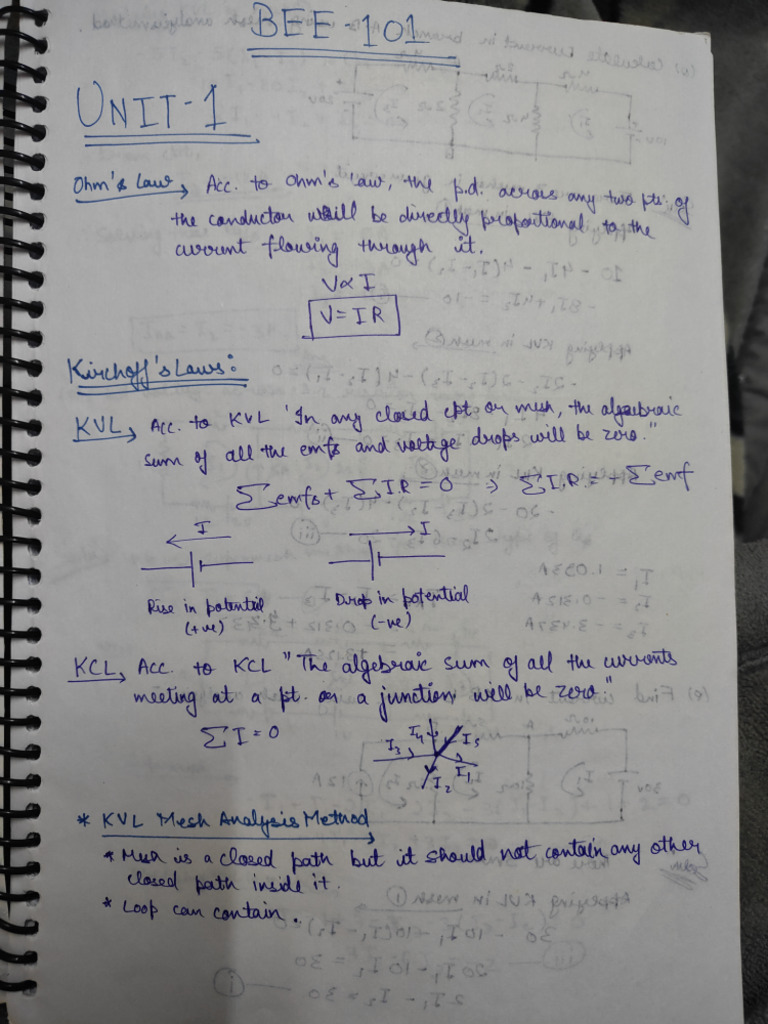EE-101 Unit-1 | PDF