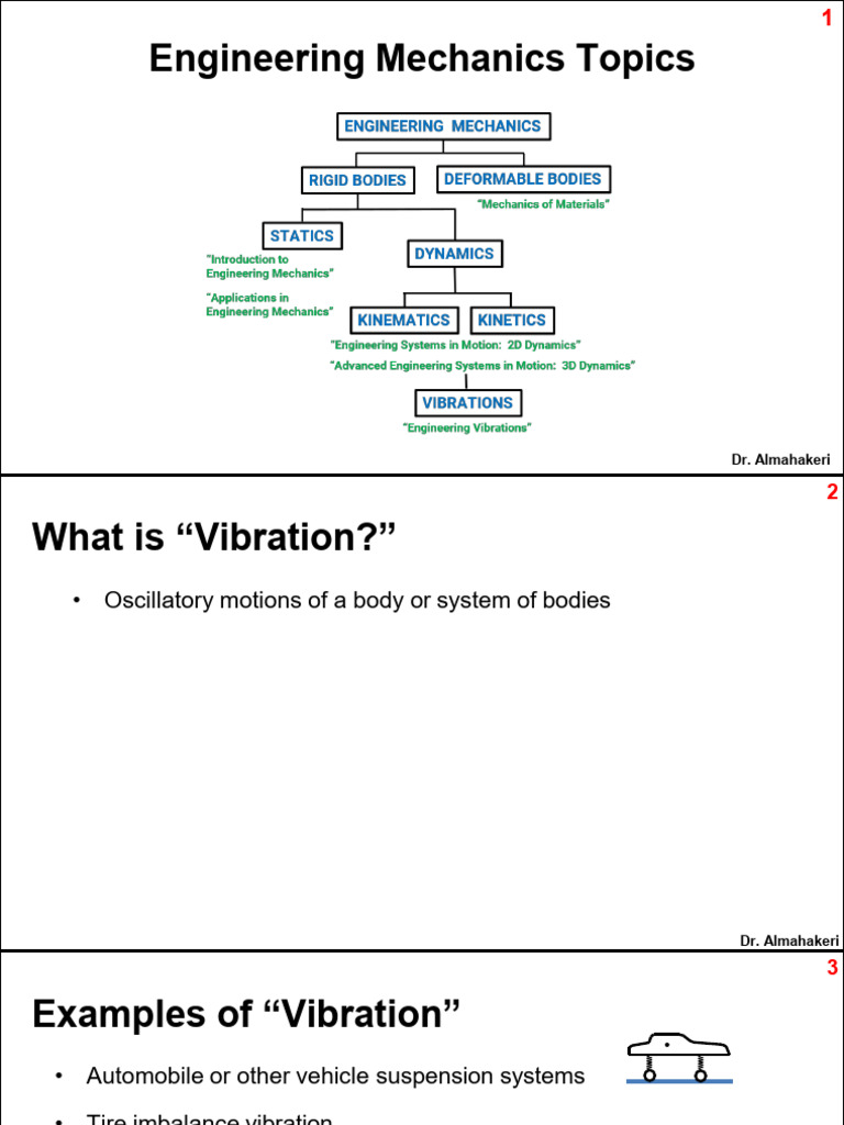 Understanding Vibration in Engineering | PDF | Oscillation | Acceleration