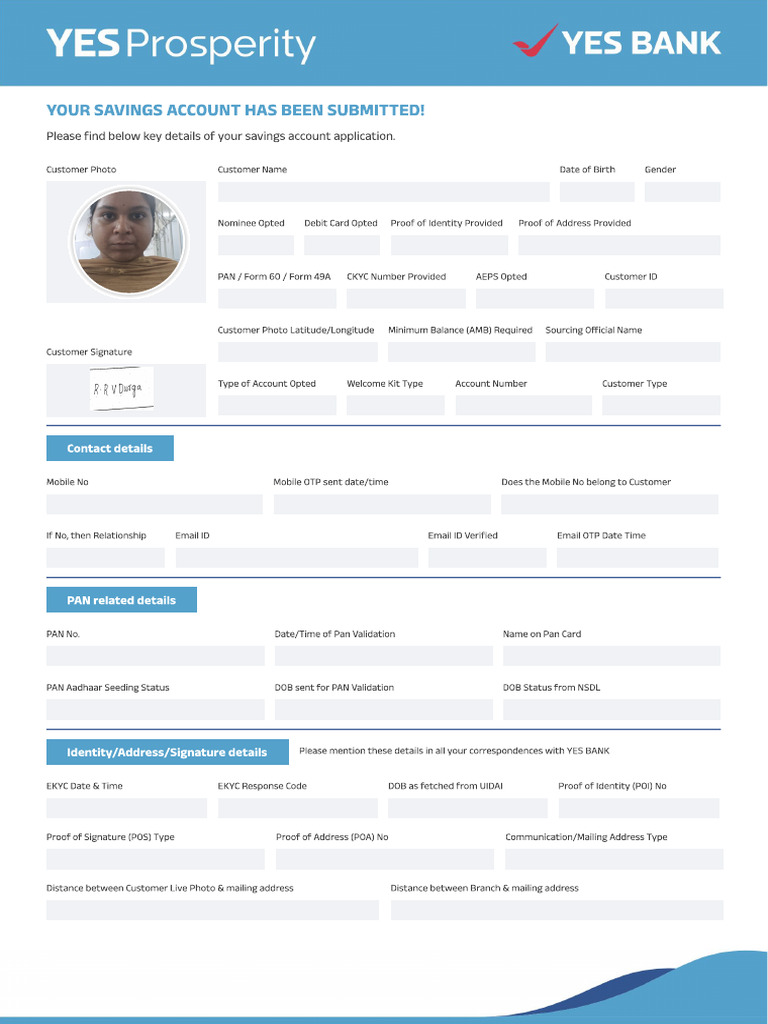 Savings Account Application Confirmation | PDF | Cheque | Banks