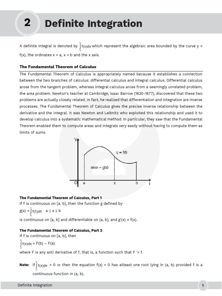 Understanding Definite Integration Concepts | PDF | Calculus | Integral