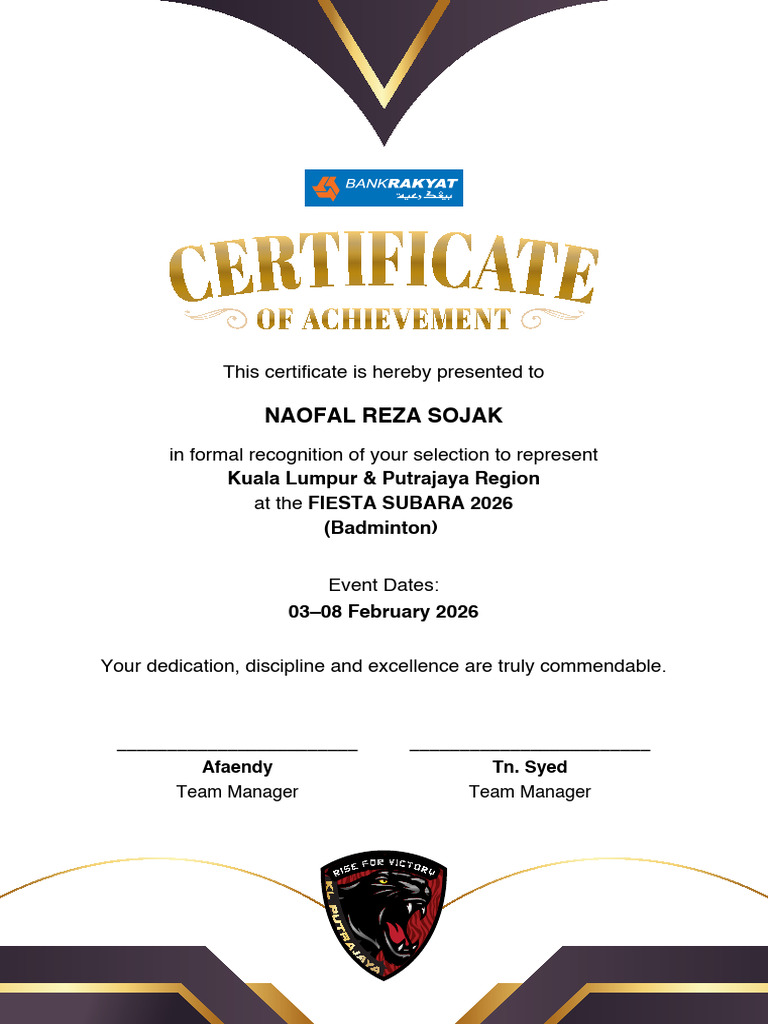 Certificate BKRM WKLP | PDF