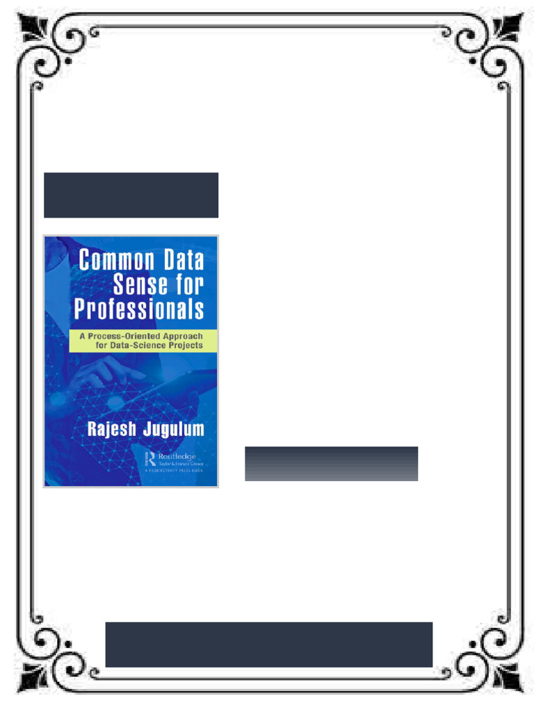 Common Data Sense for Professionals: A Process-Oriented Approach for ...