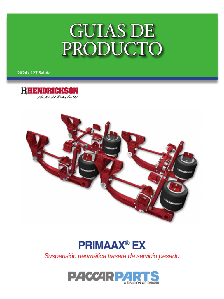 Suspensión Neumática PRIMAAX® EX 2024 | PDF | Eje | Acero