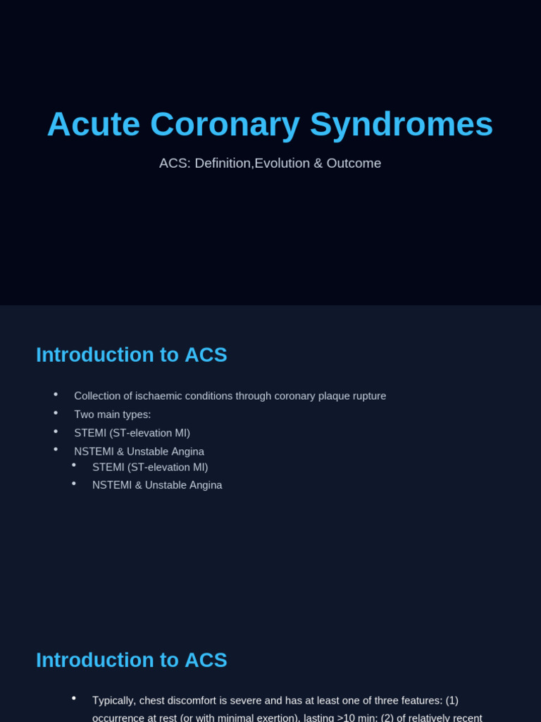 Understanding Acute Coronary Syndromes | PDF | Myocardial Infarction ...