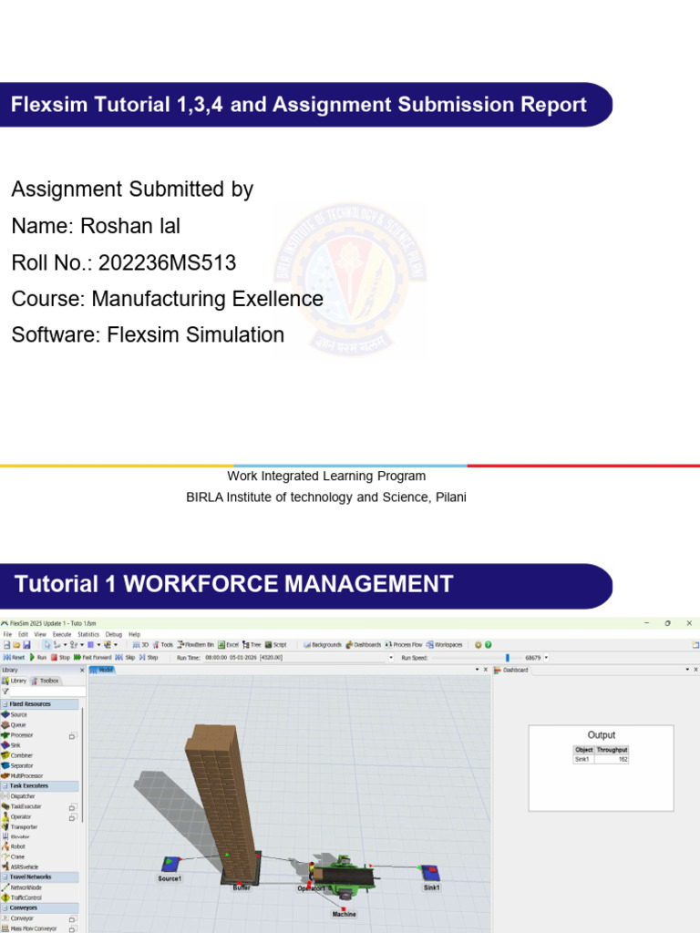 Flexsim Workforce Management & Layout Analysis | PDF | Simulation