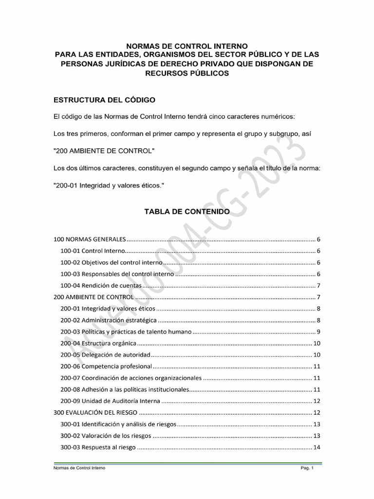 Normas Control | PDF
