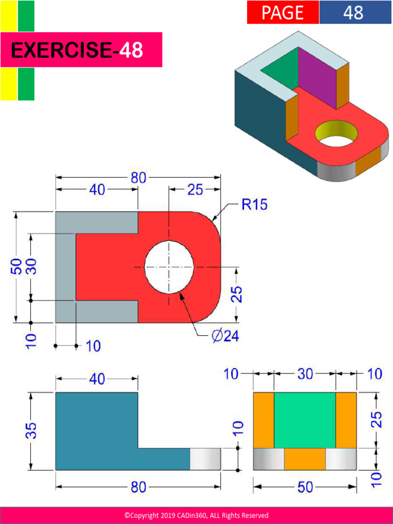 Solidworks 200 Exercises PDF PDF Free 53 | PDF