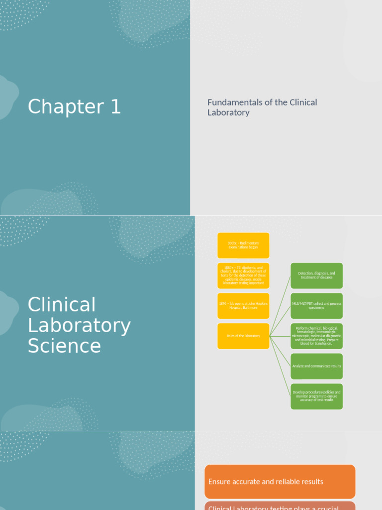 Chapter 1 Fundamentals of the Clinical Laboratory | PDF | Medical ...