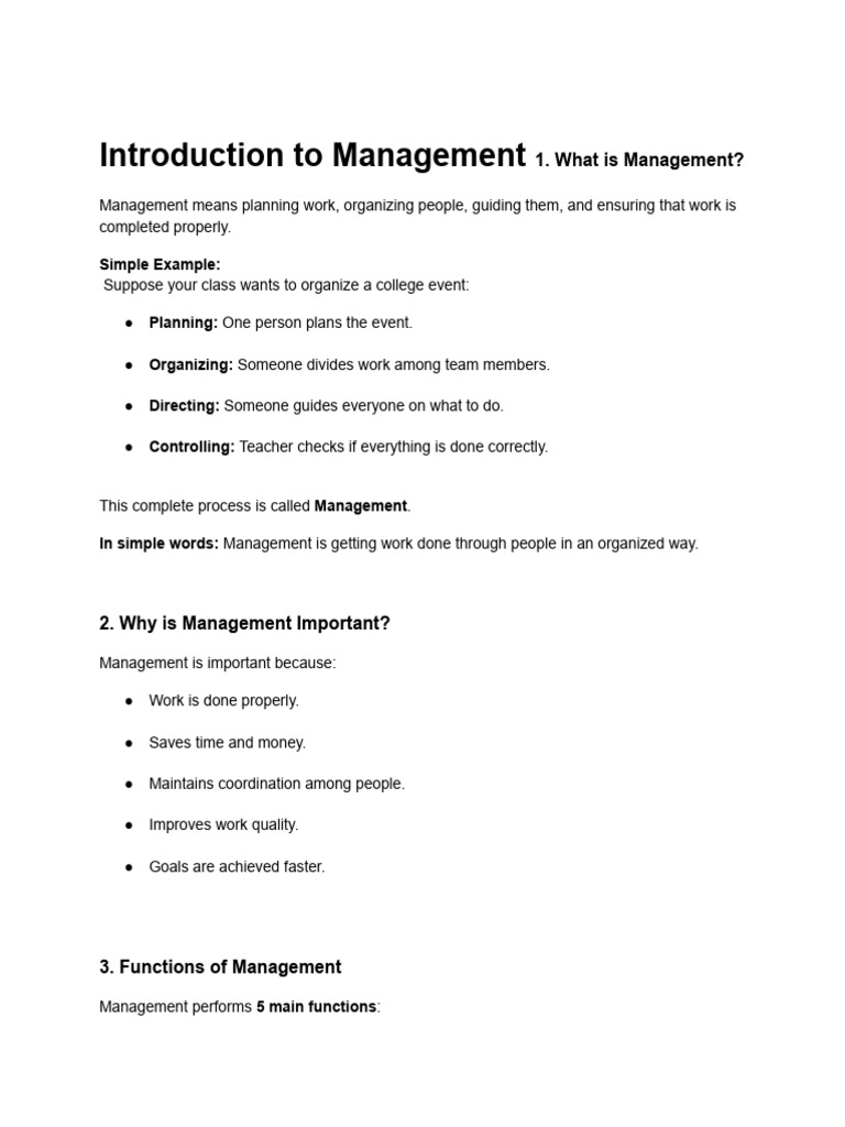 Introduction to Management Chap 1 | PDF | Vedas | Business