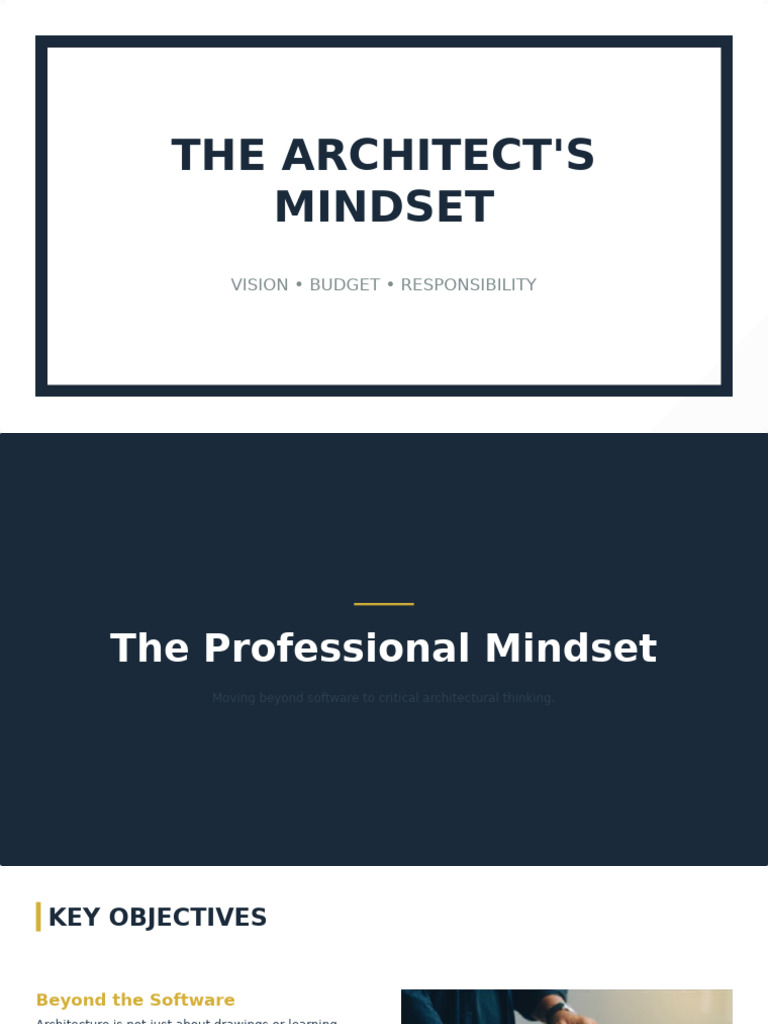 The Architect's Mindset | PDF | Mindset | Design