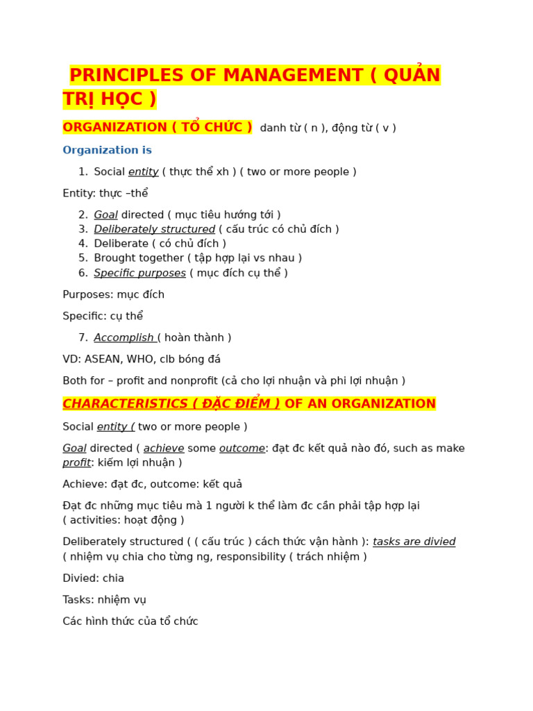 Principles of Management | PDF