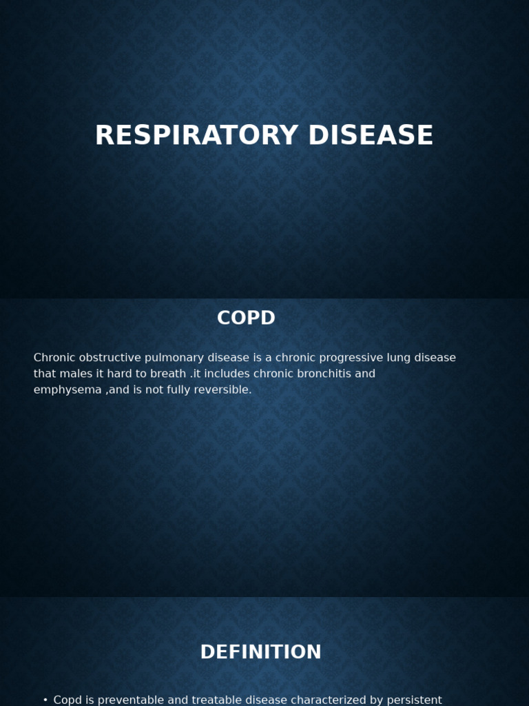Respiratory Disease Sk.copd | PDF | Chronic Obstructive Pulmonary ...