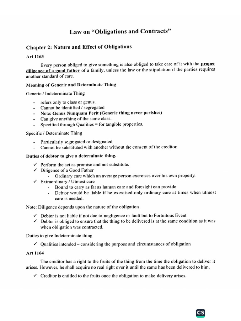 Blaw Chap 2 Summary | PDF