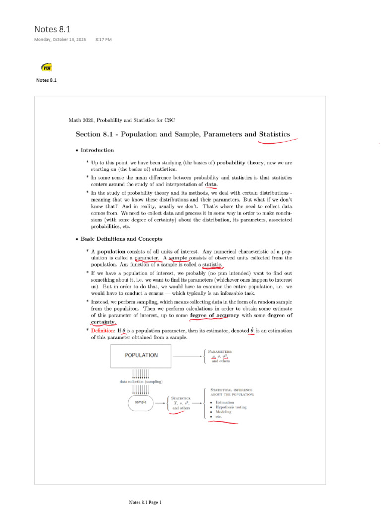 Notes 8.1 Online-1 | PDF