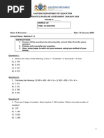 Grade 6 Mathematics Term 2 Test 2024 | PDF | Numbers | Arithmetic