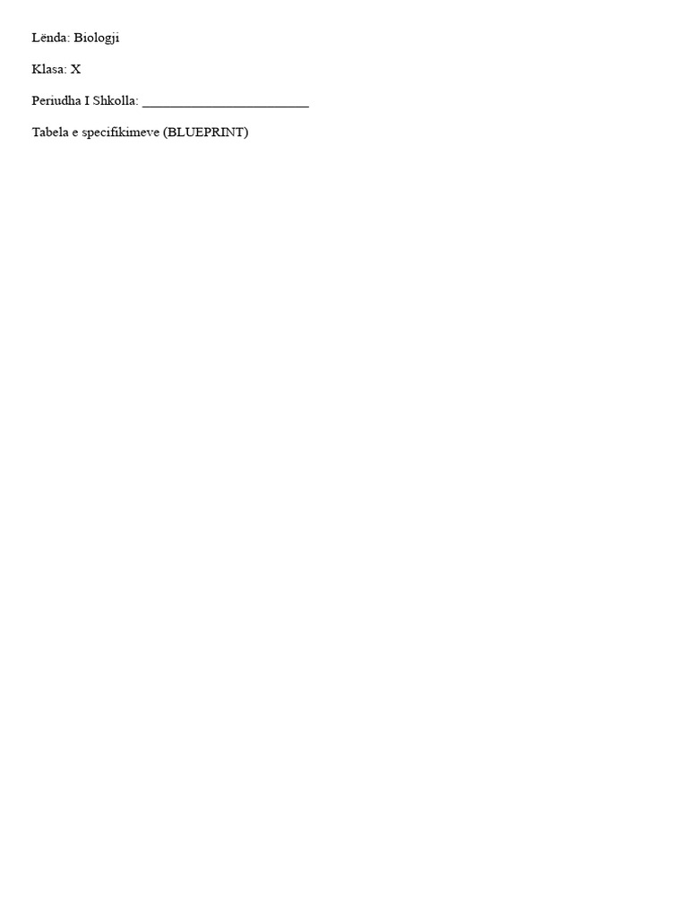 Biologji 10 - Teste Me Blueprint - Doc - 20251202 - 193303 - 0000 | PDF