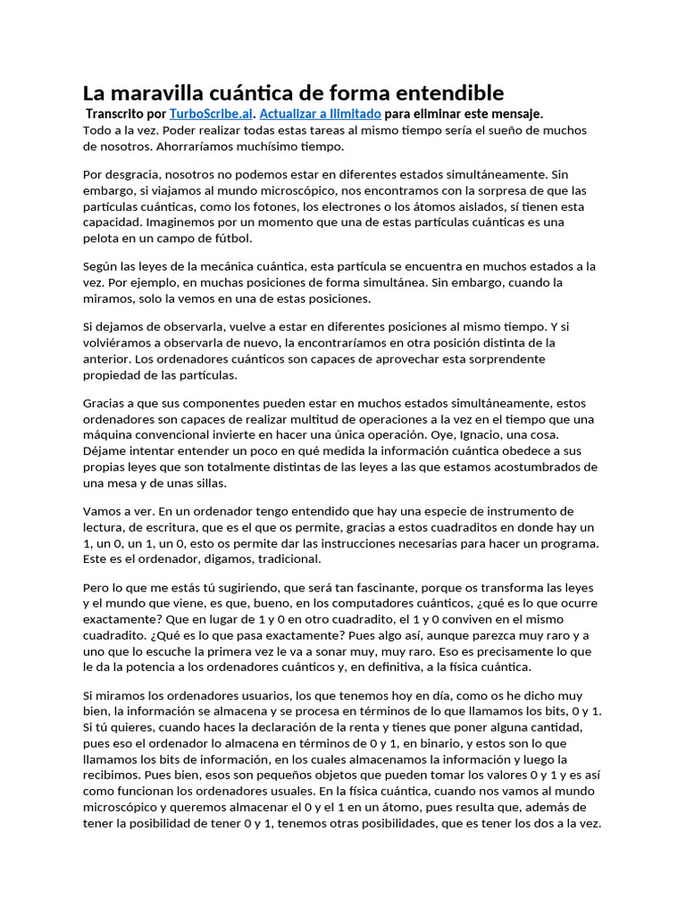La maravilla cuántica de forma entendible (1) | PDF | Cifrado | Multiverso