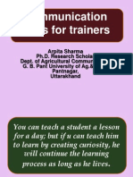 Communication Skills For Trainers