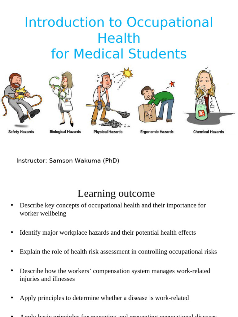 Occupational Health Overview for Students | PDF | Occupational Safety ...