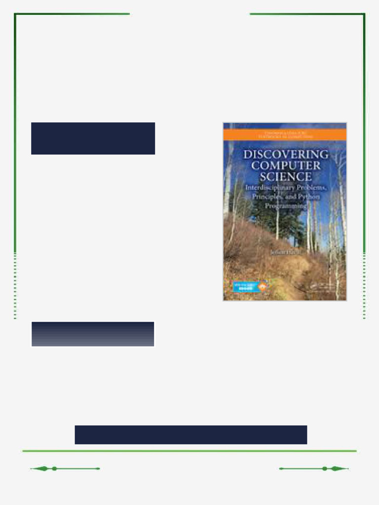 Discovering Computer Science Interdisciplinary Problems Principles and ...