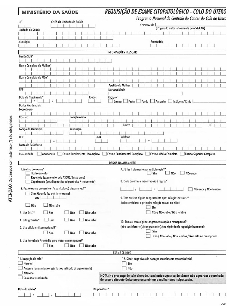 Requisição de PCCU | PDF