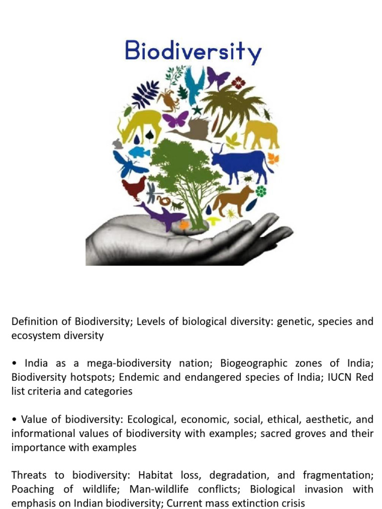 Biodiversity and Conservation in India | PDF | Biodiversity ...