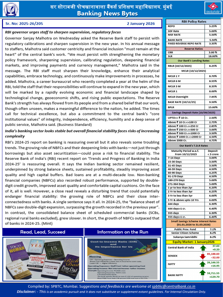 Banking News and RBI Rates Update | PDF | Reserve Bank Of India | Banks