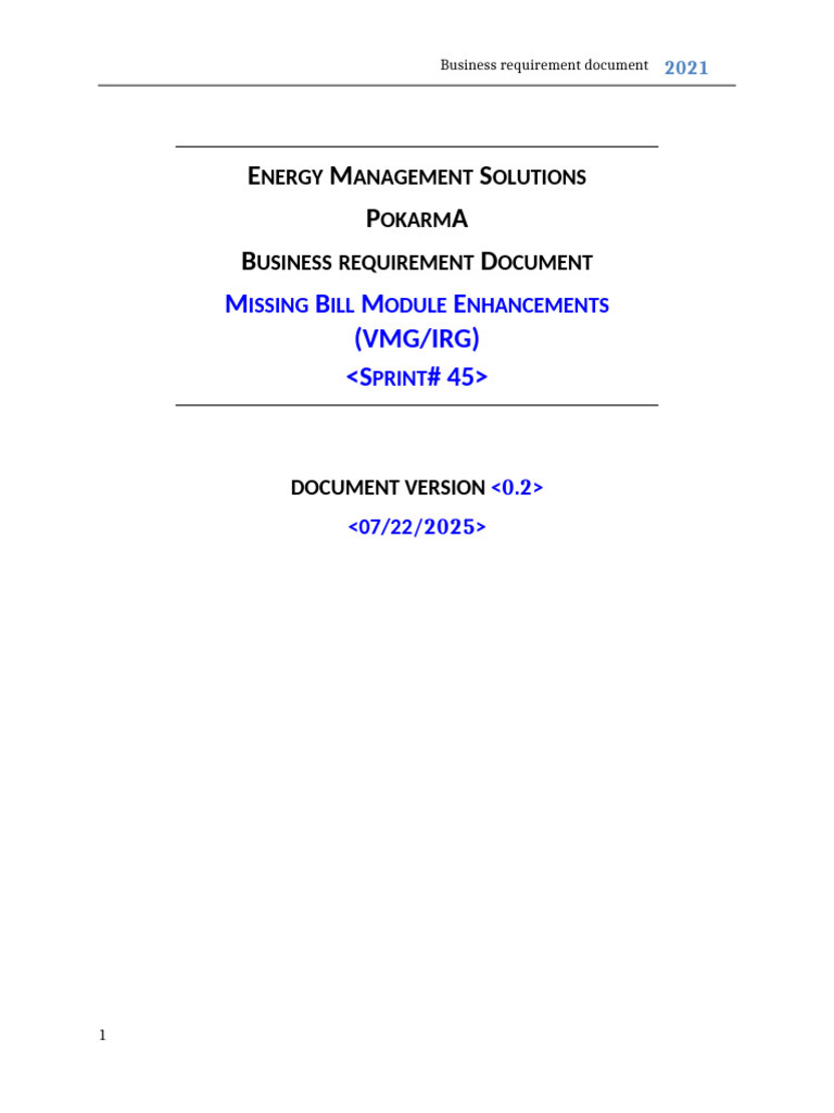 Missing Bill Module Enhancements Document | PDF | Microsoft Excel ...
