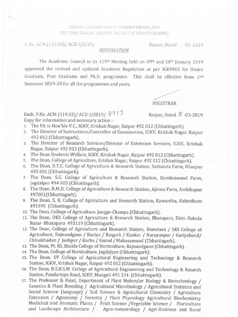 Academic Regulations For Bachelor Degree | PDF