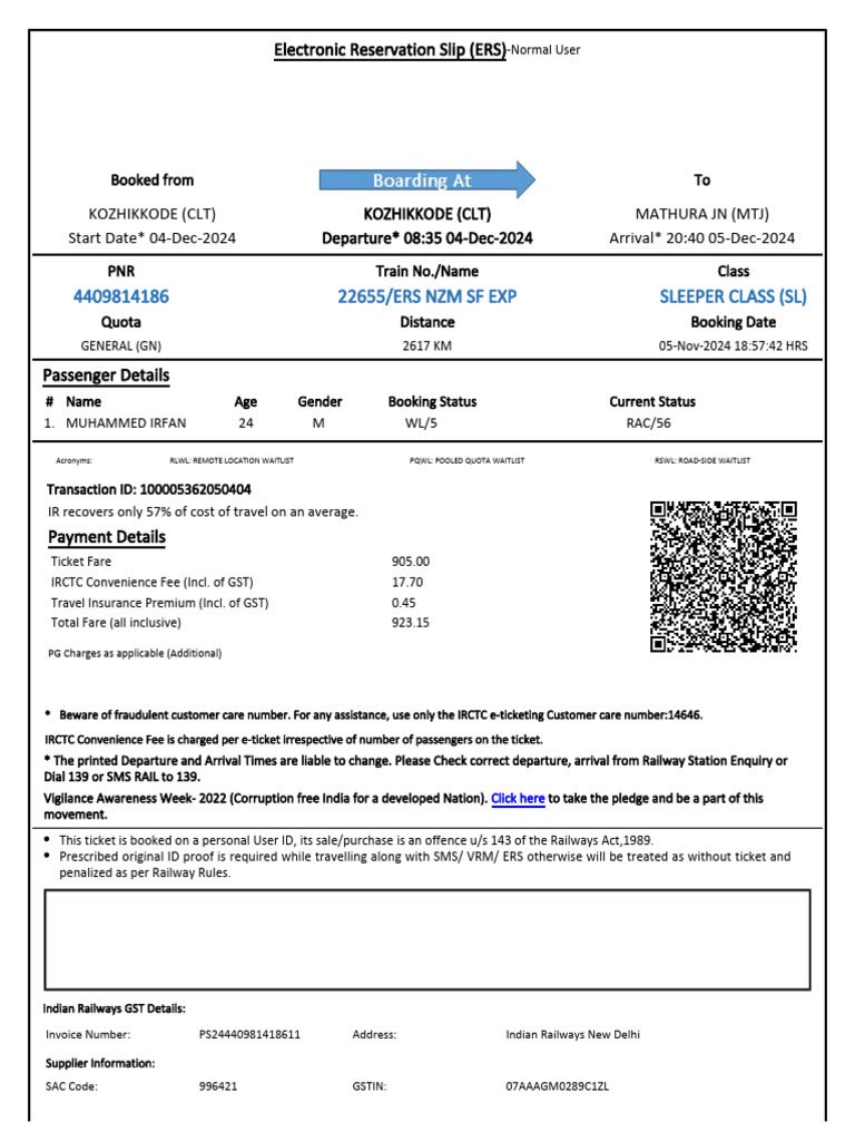 Ticket_4409814186 | PDF | Identity Document | Payments