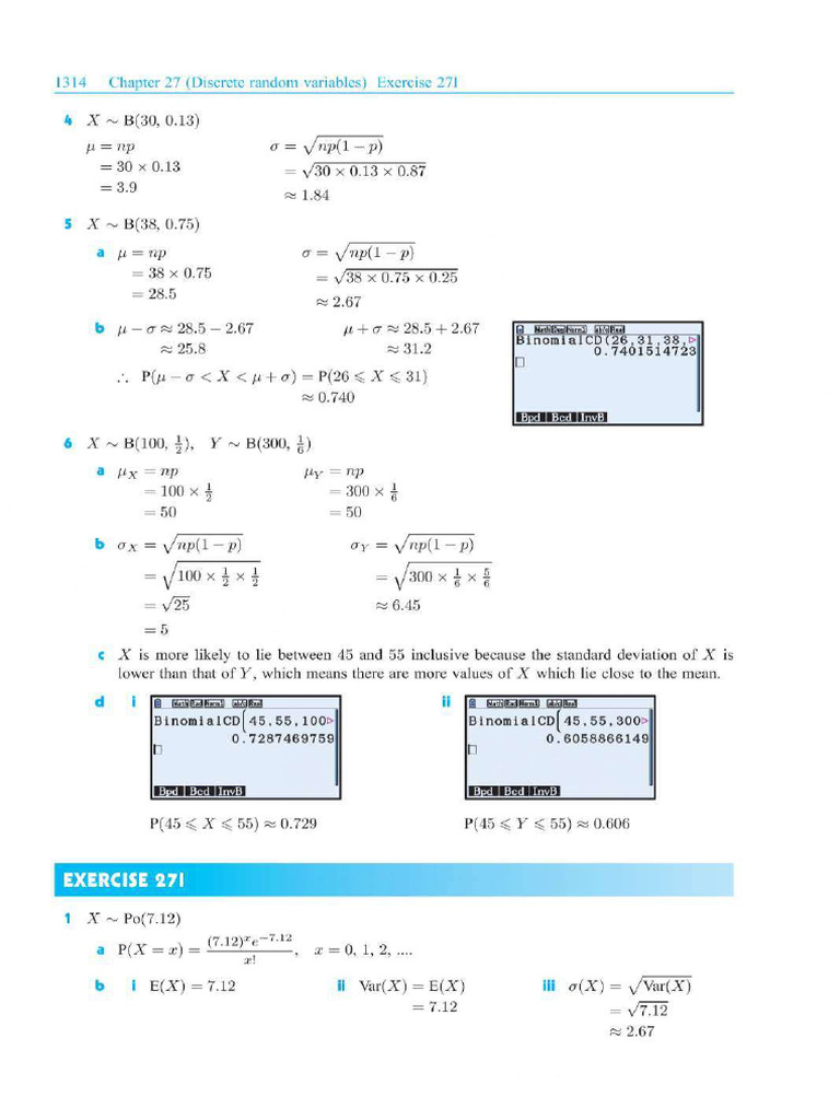 The Poisson Distribution Class Worksheet Solutions | PDF