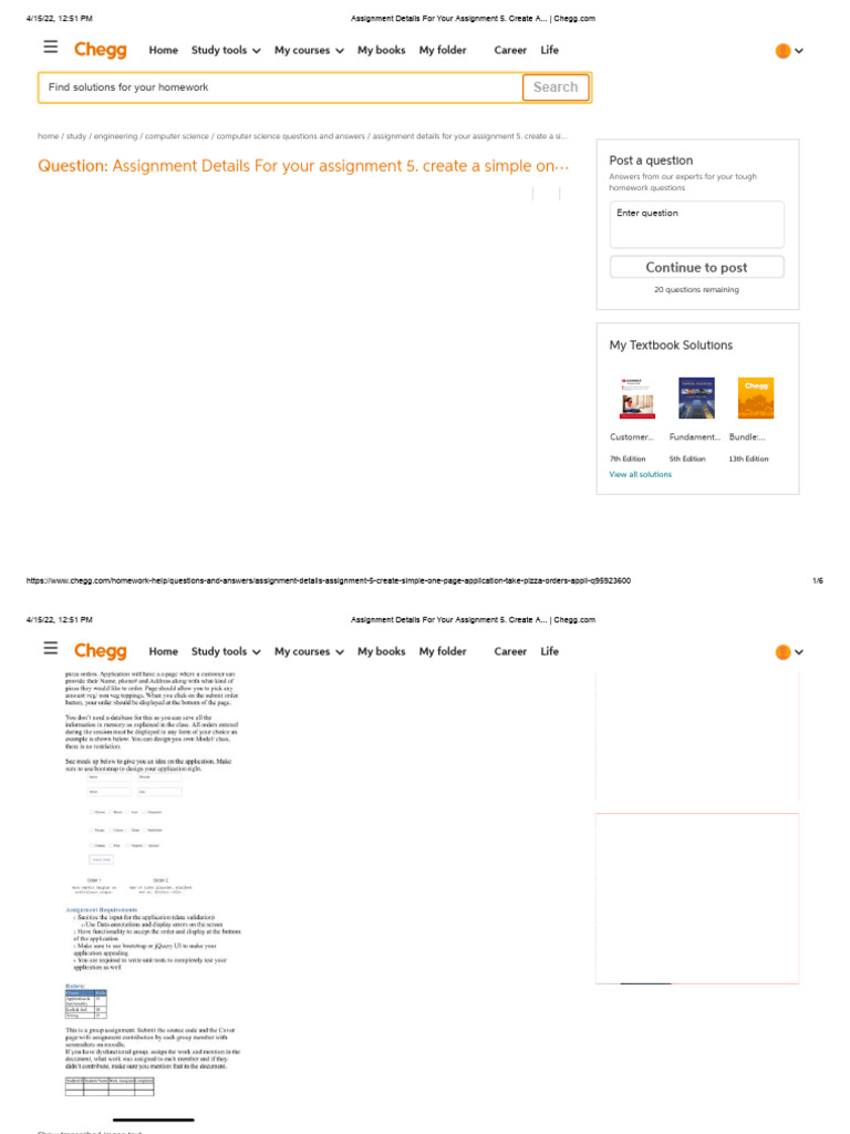 Order Solution | PDF | Computing