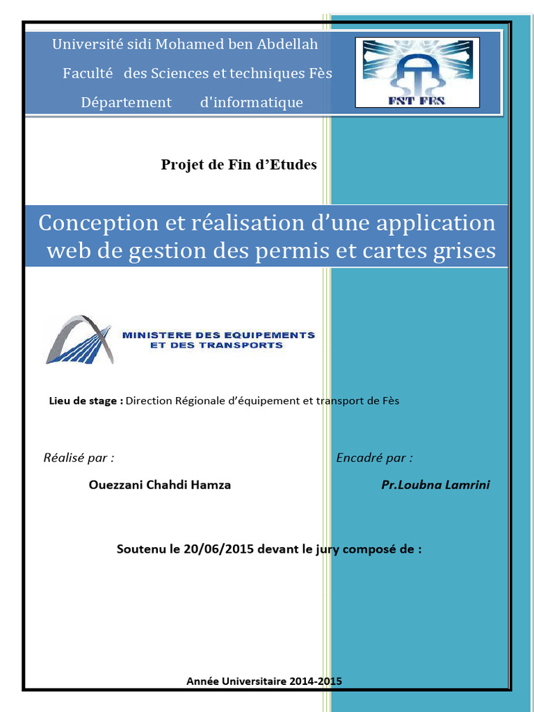 Application Web pour Gestion Permis | PDF | Développement de logiciel ...