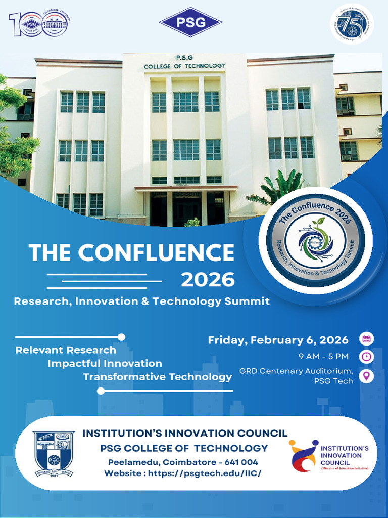 Confluence 2026: Research & Innovation Summit | PDF | Innovation | Science
