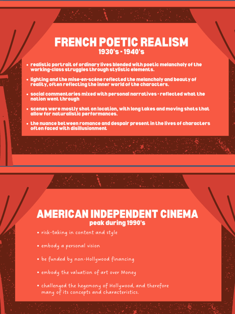 Cópia de French Poetic Realism Peak During 1930's | PDF