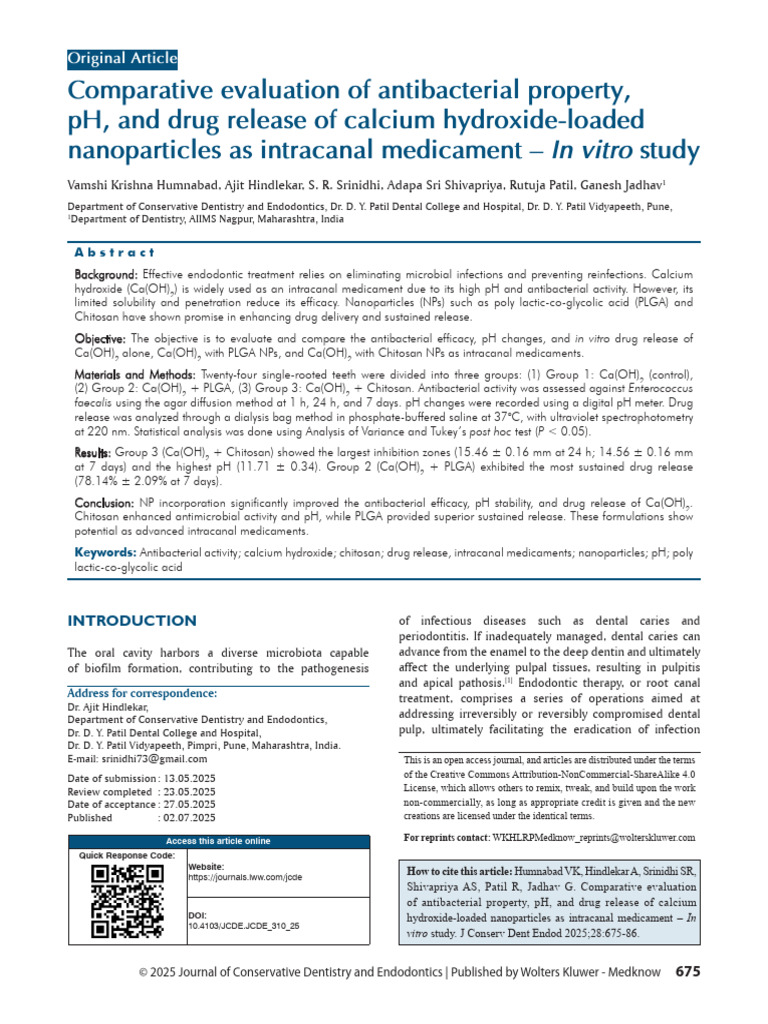 Comparative Evaluation of Antibacterial Property,.14 | PDF | Health ...
