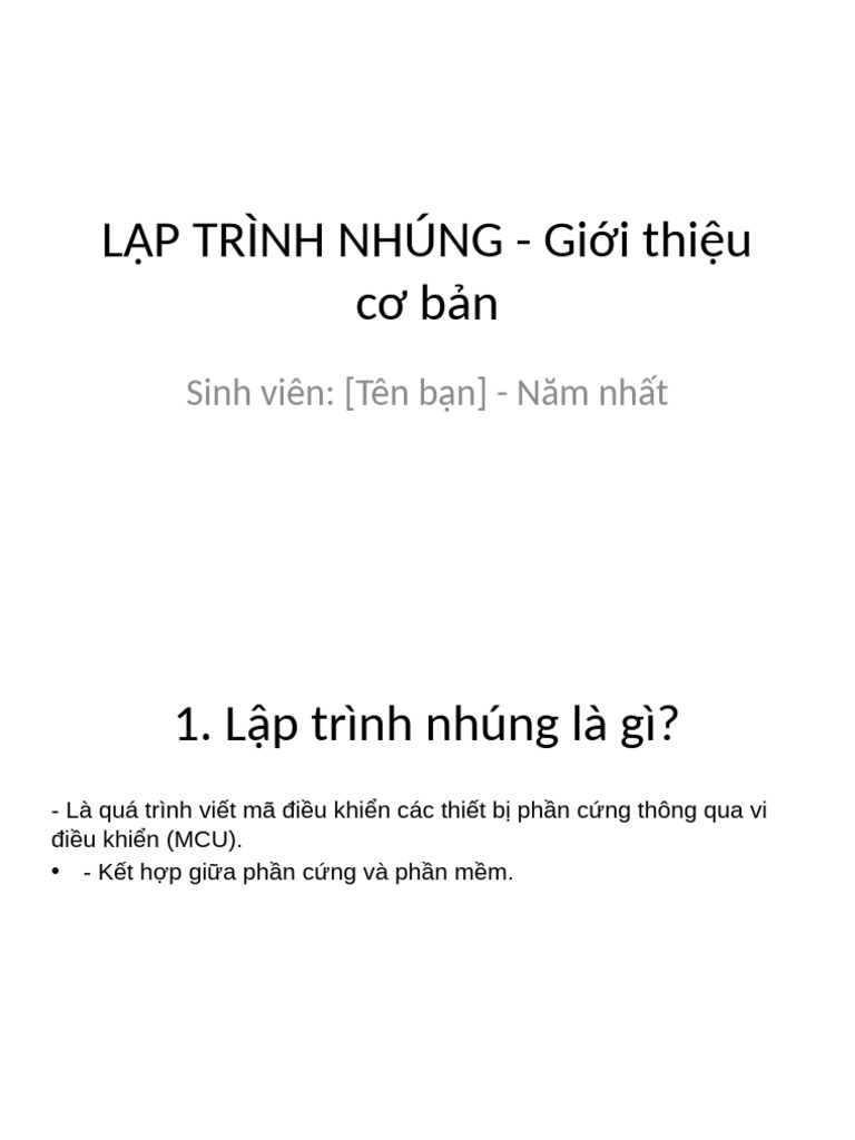Bai Thuyet Trinh Lap Trinh Nhung | PDF