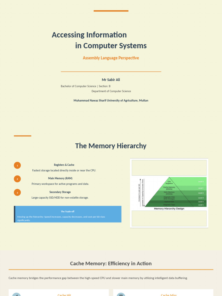 Memory Hierarchy in Computer Systems | PDF | Computer Data Storage ...