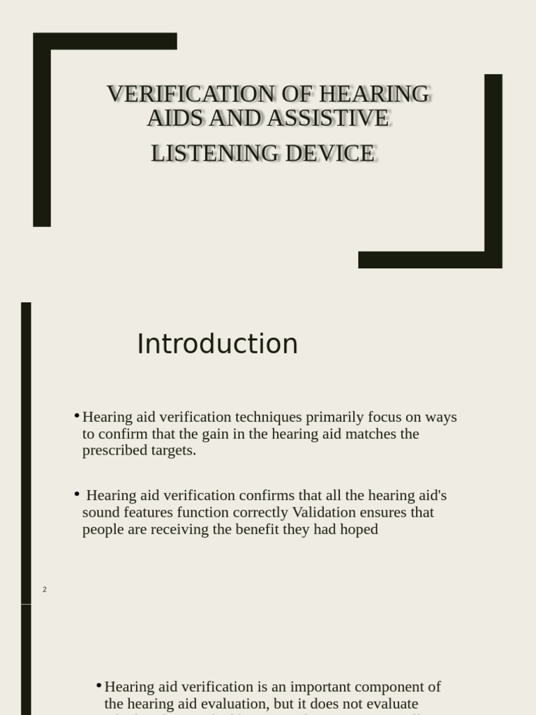 Hearing Aid Verification Techniques | PDF | Hearing Aid | Hearing