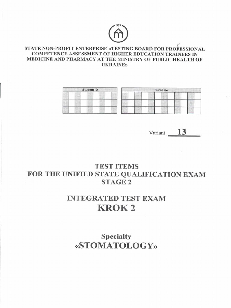 Buklet Kror 2 Stomatology 2025 | PDF