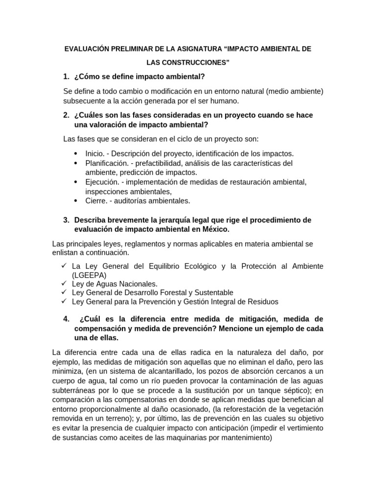 Evaluación de Impacto Ambiental en Construcción | PDF | Evaluación de ...